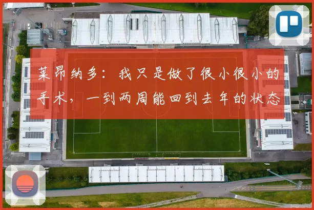 莱昂纳多：我只是做了很小很小的手术，一到两周能回到去年的状态